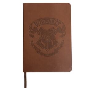 Harry Potter Journal CultureFly Faux Leather Brown Blank Bookmark Diary Notebook